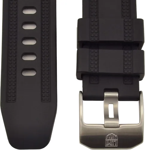 Vista 3 de Luminox Correa de reloj de goma negra original 42204240 de 0906in edición de aniversario