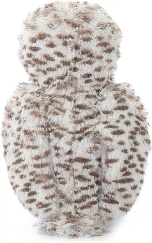 Vista 4 de The Petting Zoo Peluche de búho nevado, regalos para niños, animales salvajes del zoológico Onez, juguete de peluche de búho blanco, 12 pulgadas