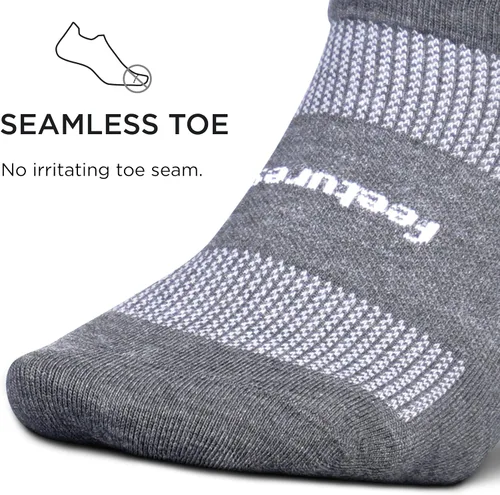 Vista 3 de Feetures High-Performance Max Cushion No Show Tab Solid - For Men & Women, Athletic Ankle Socks, Moisture Wicking
