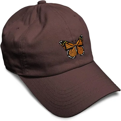 Vista 32 de Gorra de béisbol suave con diseño de mariposa monarca, con insectos, bordado de mariposa, de algodón, para hombres y mujeres