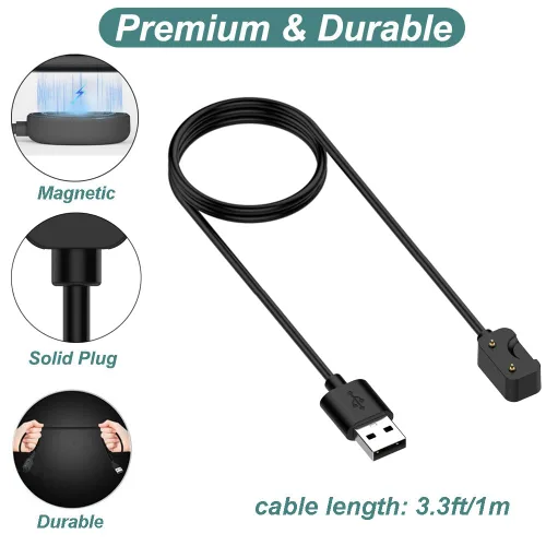 Vista 4 de Cargador para reloj Galaxy Fit 3 SM-R390 Fitness (1.8ft/55cm)