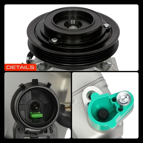 Vista 9 de A-Premium Compresor de A/C con embrague compatible con Hyundai Elantra 2.0L 2007-2012, viene con compresor VS16, no VS16N / VS16M