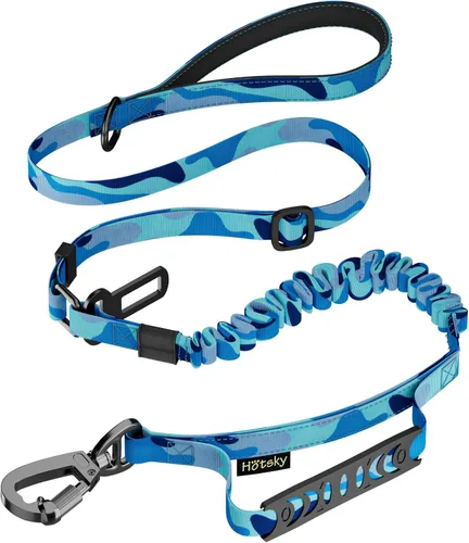 Vista 12 de Hotsky Bungee táctico que absorbe los golpes, correa fuerte para perro, CP