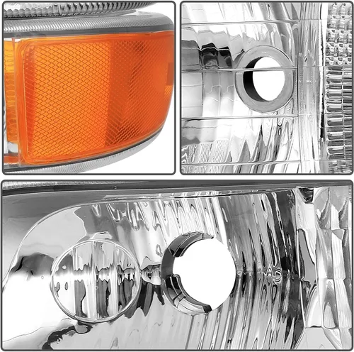 Vista 8 de EPIC LIGHTING OE Spec - Faros halógenos de repuesto compatibles con Chevrolet 99-02 SILVERADO, combo de 4 piezas Combo 4 piezas