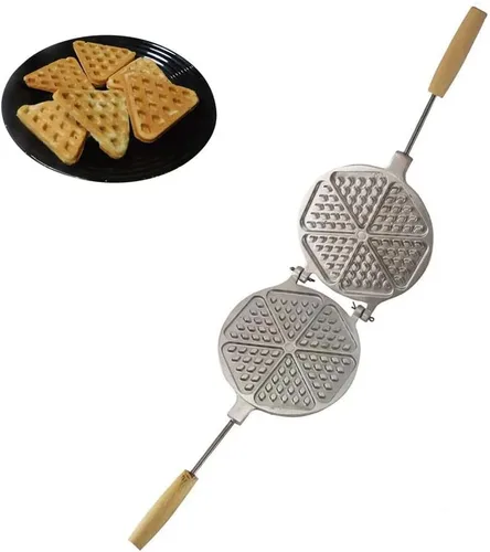 Vista 2 de Fabricante de moldes de galletas triangulares Oreshki galletas soviéticas rusas pastelería + libro de colores con recetas rusas