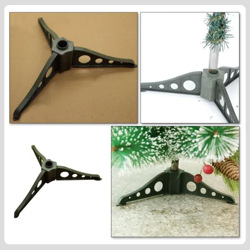 Vista 2 de Sewroro Base de árbol de Navidad artificial Soporte de árbol de Navidad Soporte de repuesto de árbol artificial Base de plástico Suministros