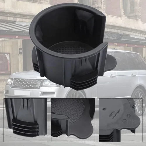 Vista 5 de Inserto de portavasos para consola central Compatible con Land Rover LR2 LR3 LR4 LR021330 LR087454