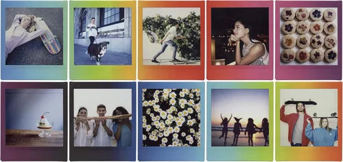 Vista 7 de Fujifilm instax Square Rainbow Film - 10 exposiciones (paquete de 2)