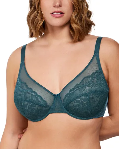 Vista 14 de HSIA Sujetadores minimizadores para mujer Enchante Lace Underwire Bra para Beige almendra