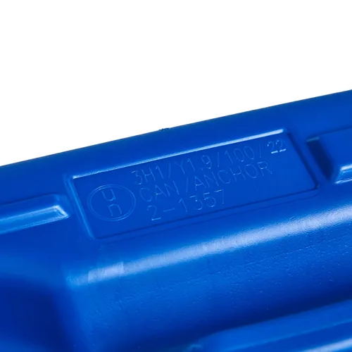 Vista 7 de Hudson Exchange Contenedor con mango de 2.5 galones (10 litros) con tapa, HDPE, azul, paquete de 4