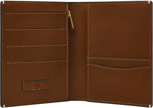Vista 2 de Fossil Estuche Westover Passport para hombre, marrón (Modelo: MLG0794210)