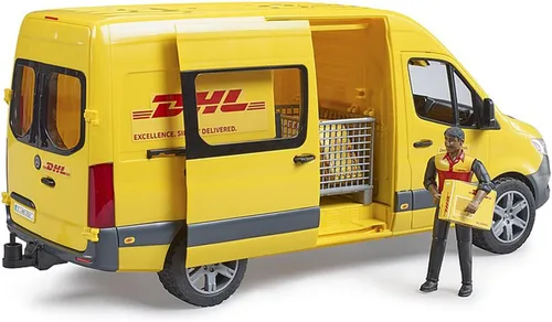 Vista 2 de Bruder 02671 Mercedes-Benz Sprinter DHL con conductor, camión de juguete a