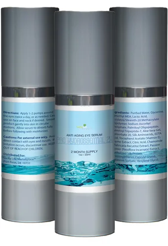 Vista 4 de Pro Hydrossential 2x Serum - Suero antienvejecimiento para ojos - Ayuda a mejorar las ojeras, ojos hinchados, arrugas y bolsas para los ojos - Suero
