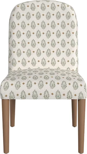 Vista 4 de HomePop Classic Parsons Silla de comedor, medallón de cachemira salvia (paquete individual)