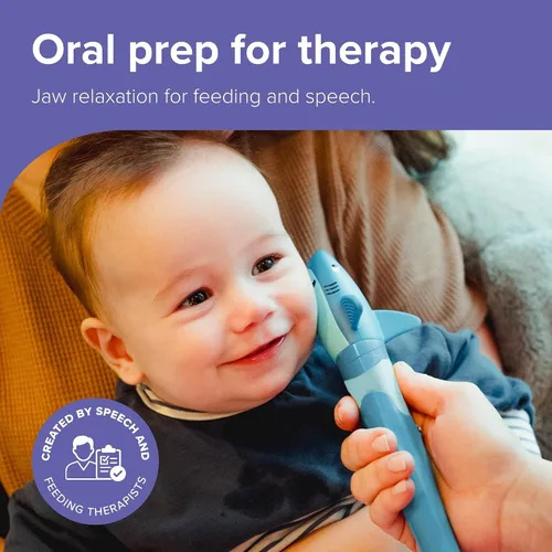 Vista 2 de TalkTools Jiggler - Masajeador facial oral - Herramienta de conciencia sensorial para mandíbula y labios Mejora las habilidades del habla
