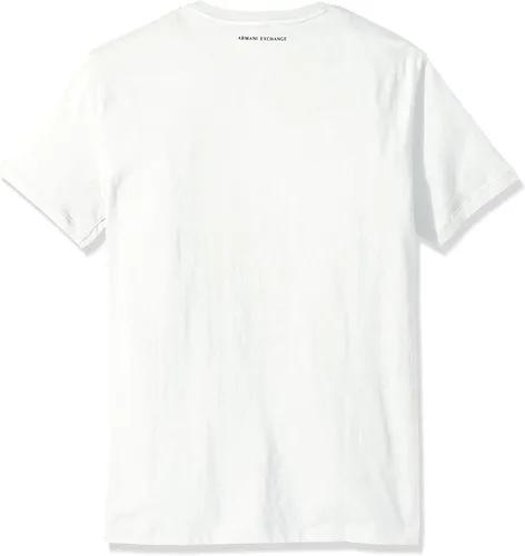 Vista 2 de AX Armani Exchange - Camiseta con logotipo de cuello redondo para hombre