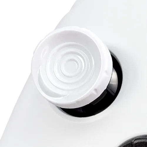 Vista 4 de KontrolFreek CQC Rush para Xbox One y Xbox Series X Controller Pulgares de rendimiento 2 cóncavos de altura media Blanco