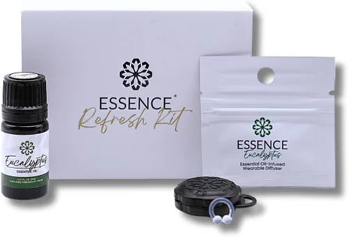Vista 40 de Essence - Difusor nasal de aromaterapia portátil, anillo de nariz de aceite esencial de bergamota, inhalador de silicona para apoyo del estrés