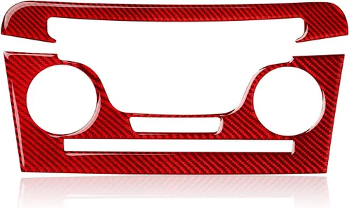 Vista 9 de Para 2011 2012 2013 2014 Dodge Charger Accesorios Consola central Aire Acondicionado Interruptor de Volumen Panel de Fibra de Carbono Pegatina