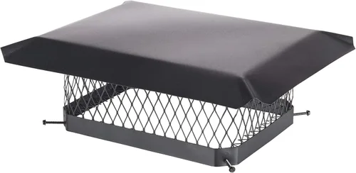 Vista 12 de HY-Guard HG99 Cubierta de Chimenea de Acero Galvanizado de Una Sola Salida con Perno, Tamaño de Malla 3/4", Se Adapta al Exterior de Baldosas