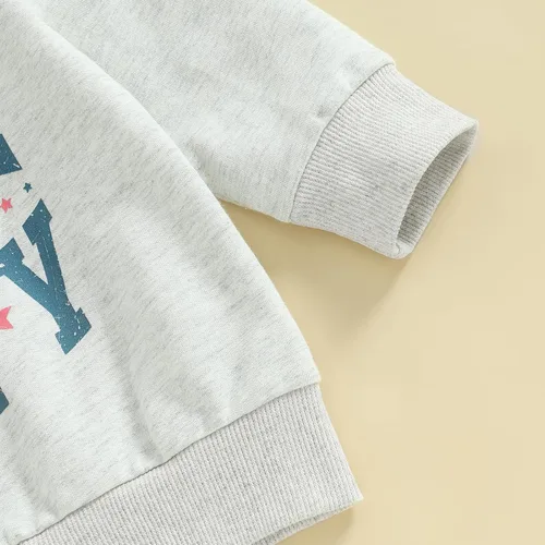 Vista 5 de Sudadera de fútbol americano para el día del partido de fútbol americano para bebés, niños y niñas, ropa de otoño