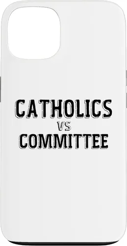 Vista 7 de Catholics Vs Committees Funny Catholic School Humor Case for iPhone 16