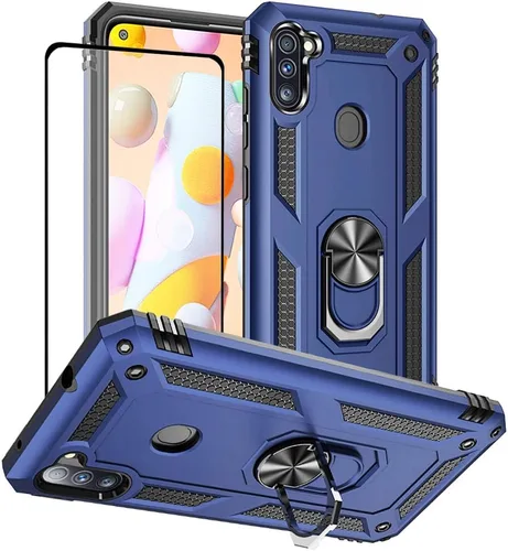 Vista 18 de Funda para Samsung Galaxy S10e: Galaxy S10e con protector de pantalla - Fundas protectoras de grado militar con soporte de anillo de dedo
