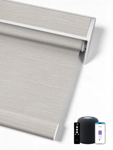 Vista 23 de SmartWings Persianas Enrollables Inteligentes Motorizadas con Filtro de Luz, Persianas Eléctricas con Control Remoto para Ventanas Compatibles