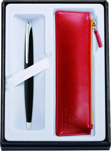 Vista 12 de Cross ATX - Bolígrafo recargable negro y diario de forro mediano, incluye caja de regalo premium, negro clásico