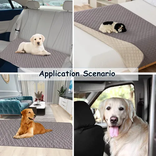 Vista 7 de Funda impermeable para cama de perro, manta antideslizante para mascotas, sofá o automóvil, protector de muebles para niños, perros, gatos, lavable
