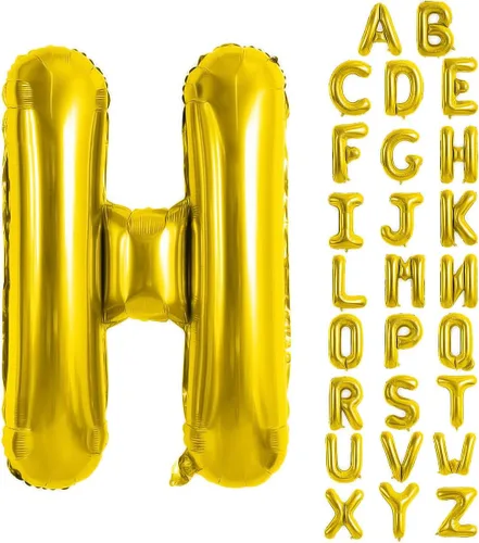 Vista 49 de Globos de letras azules de 40 pulgadas, globo grande del alfabeto de aluminio de Mylar para decoración de cumpleaños, boda, aniversario, graduación