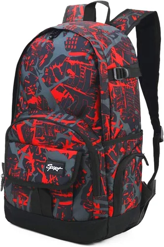 Vista 9 de Mochila escolar estilo Rickyh, mochila de viaje para hombres y mujeres, mochila ligera con compartimento para portátil, Tamaño único