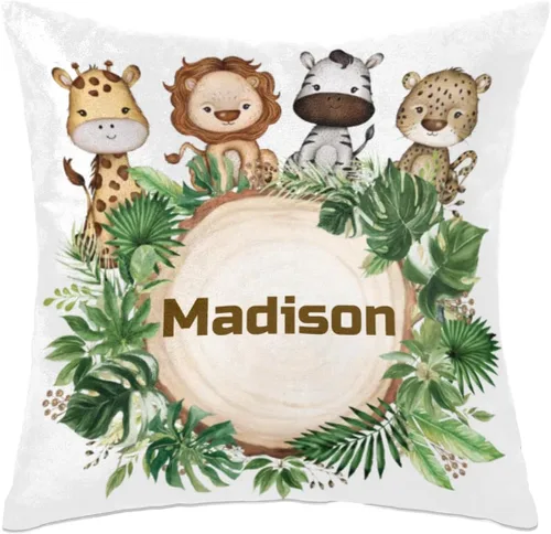 Vista 13 de Funda de almohada personalizada con nombre de bebé para bebé, niño y niña, almohada personalizada con nombre, almohada personalizada para sofá