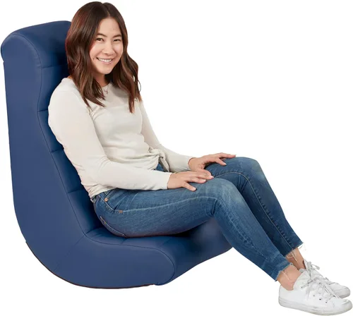 Vista 8 de Factory Direct Partners Balancín de video horizontal suave y ergonómico suave para piso, silla acolchada ideal para leer, jugar o ver la televisión