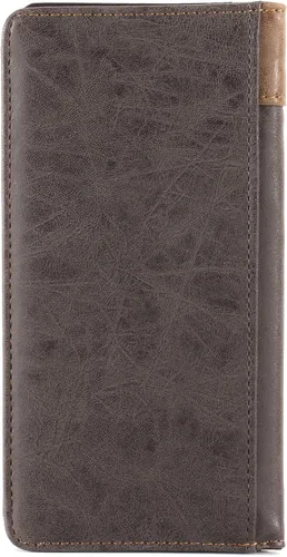 Vista 6 de Montana West Western Wallet American Pride Hair-On - Cartera de cuero genuino con herramientas de estrella solitaria, colección floral en relieve
