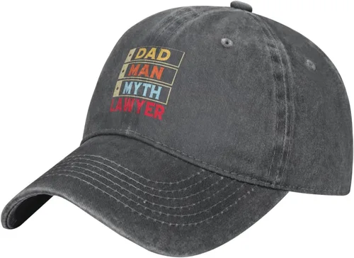 Vista 2 de Dad Man Myth Lawyer Baseball Cap for Men Women Hats Adjustable Vintage Washed Cotton Dad Hat