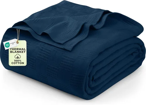 Vista 15 de Utopia Bedding - Manta térmica 100% algodón, color negro, tamaño Queen, 90 x 90 pulgadas Manta ligera y transpirable para primavera y verano
