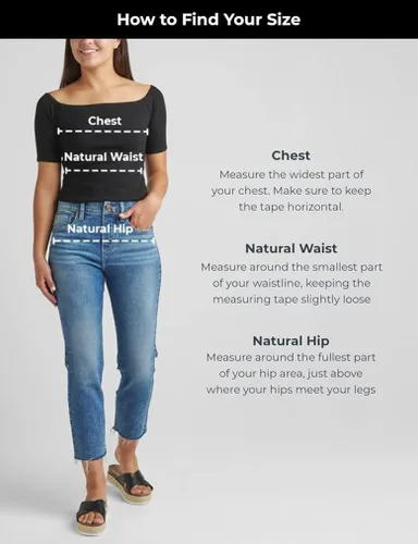 Vista 4 de Silver Jeans Co. Jeans ajustados de tiro medio Suki para mujer, Ind