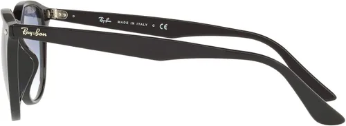 Vista 4 de Ray-Ban RB4259f - Gafas de sol redondas de corte bajo, Negro y azul claro degradado.