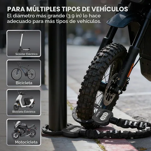 Vista 8 de HEETA Robo anti de la cerradura eléctrica de la vespa, cerradura