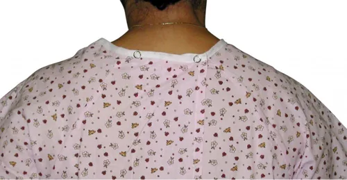 Vista 2 de Camisón de algodón con envoltura de hombro (S)