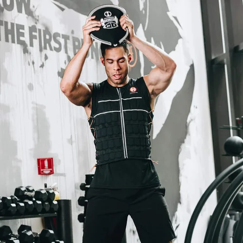 Vista 2 de Hyperwear SteelBell - Hyper Flex neopreno elástico de 4 vías, entrenamiento de fuerza patentado sin fugas Slam Ball - Tiro de acero estadounidense