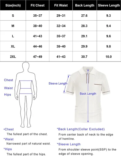 Vista 7 de GRACE KARIN Polo de punto transpirable para hombre, textura ligera, camisas de golf