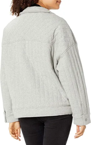 Vista 2 de BLANKNYC Chaqueta de lujo con estampado acolchado para mujer, abrigo rompevientos cómodo y elegante