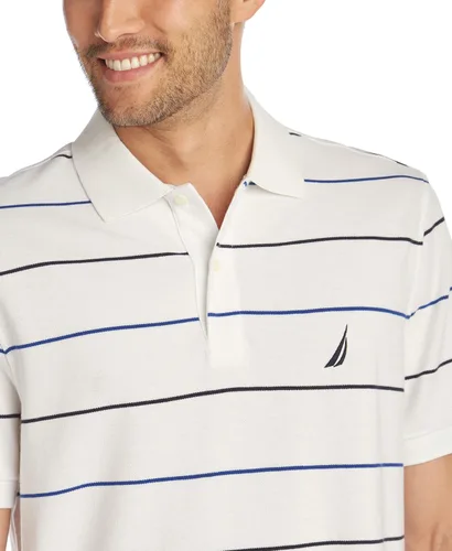 Vista 4 de Nautica Camisa polo de manga corta 100% algodón de corte clásico para hombre