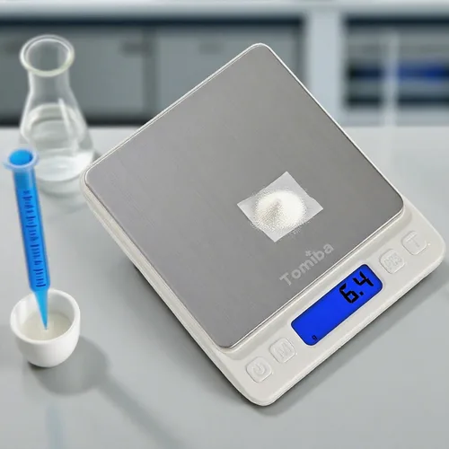 Vista 6 de Báscula de bolsillo táctil digital de 105.82 oz, resolución de 0.01 oz, 2 pilas AAA incluidas