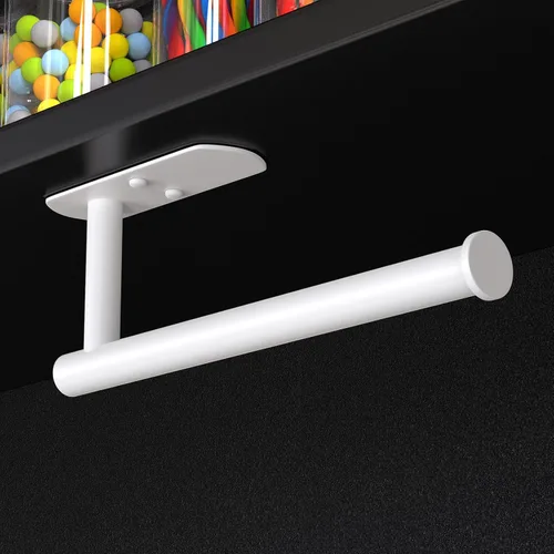 Vista 13 de VAEHOLD Soporte Adhesivo para Toallas de Papel Montaje Debajo del Gabinete en la Pared para Toallas de Papel de Cocina, Soporte para Rollo