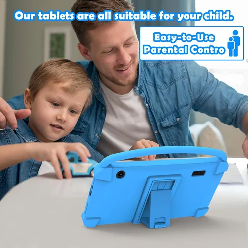Vista 4 de Tableta para niños de 7 pulgadas, tabletas Android de cuatro núcleos para niños pequeños, tableta para niños con almacenamiento de 32 GB, 4 GB