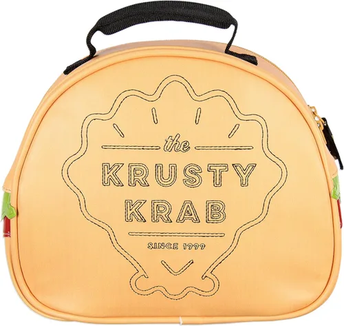 Vista 5 de INTIMO Nickelodeon Bob Esponja Krabby Patty - Lonchera con un solo compartimento, 10 pulgadas