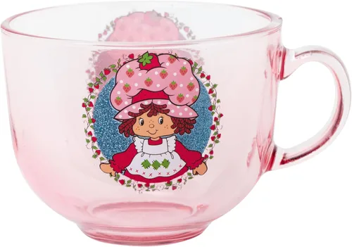 Vista 34 de Silver Buffalo Strawberry Shortcake Bake the World a Better Place - Taza ancha de cerámica con leche, 17 onzas